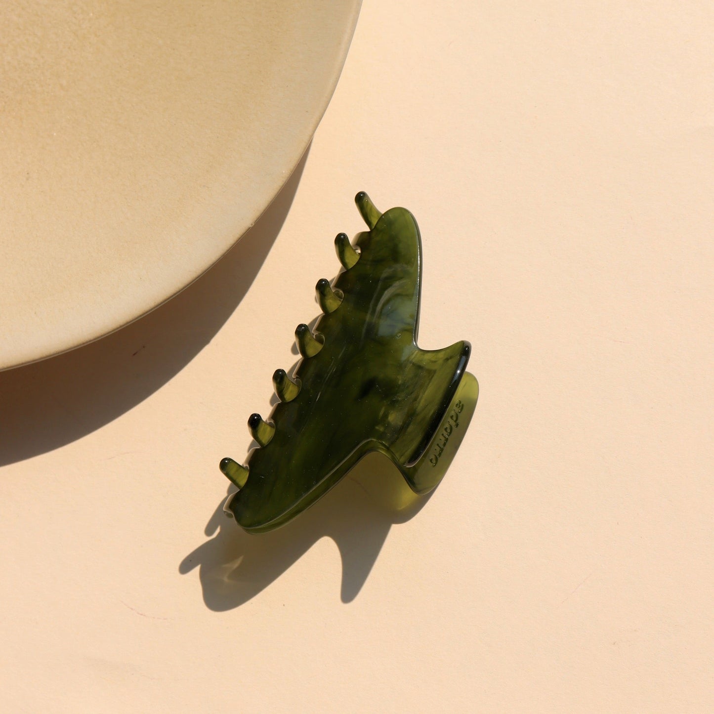 Jade Green Hair Claw Clips