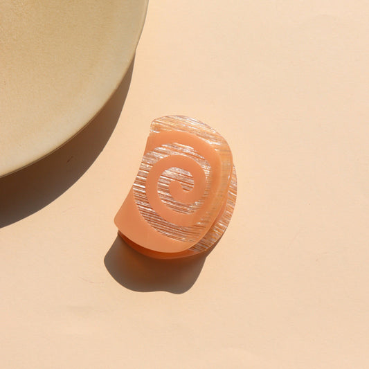 Shell Spiral Hair Claw Clip