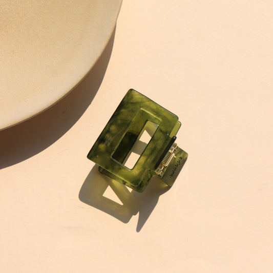 Jade Green Hair Claw Clips