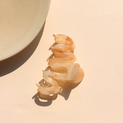 Large Squiggle Hair Claw Clip