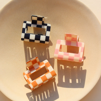 Checkered Hair Clips